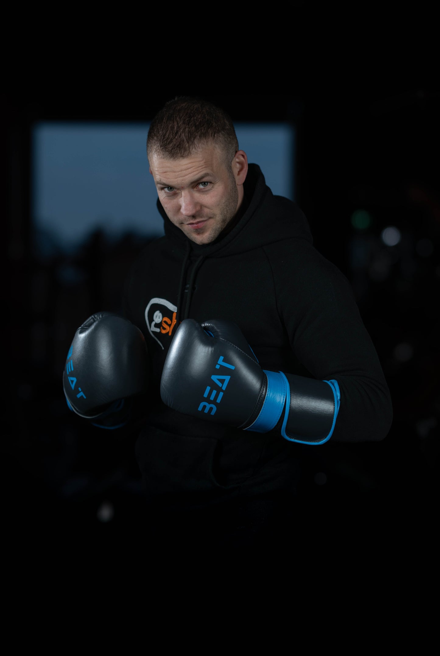 Double Strap Natural Leather Boxing Gloves