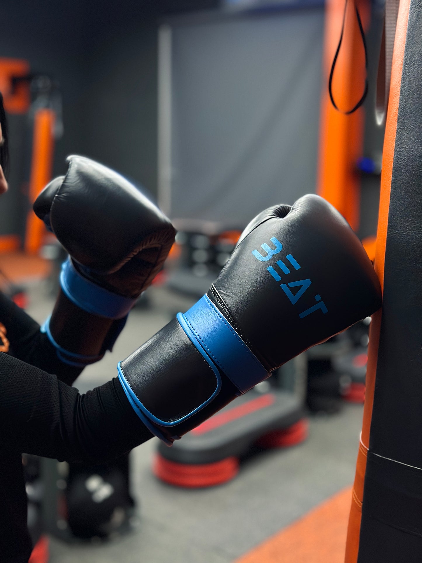 Double Strap Natural Leather Boxing Gloves