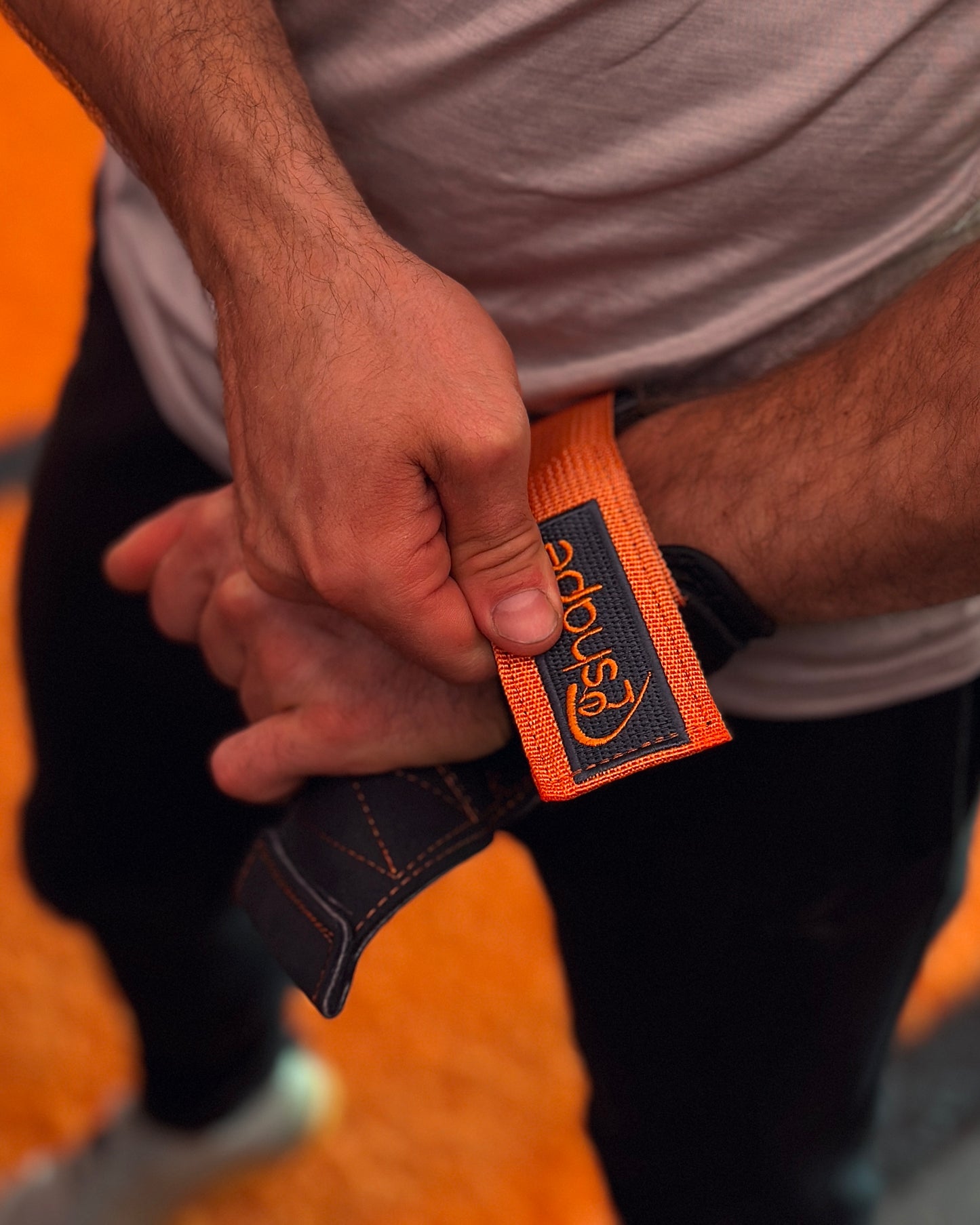 Natural Leather Weight Lifting Grips With Wrist Support